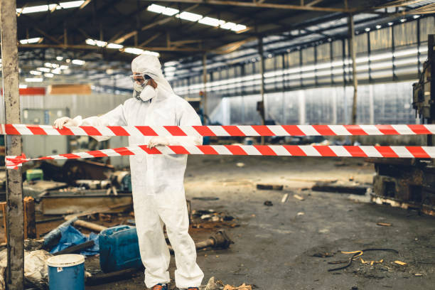 Professional Crime Scene Cleanup technician working in Helen, GA